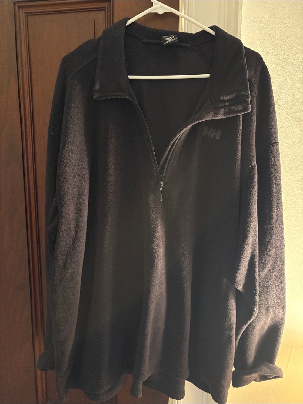 Helly Hansen Men’s Black Quarter-Zip Fleece Pullover